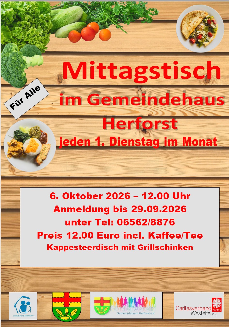 Mittagstisch Oktober 2026