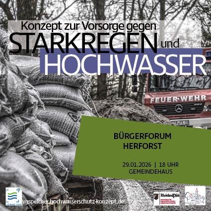 Plakat Hochwasserschutzkonzept